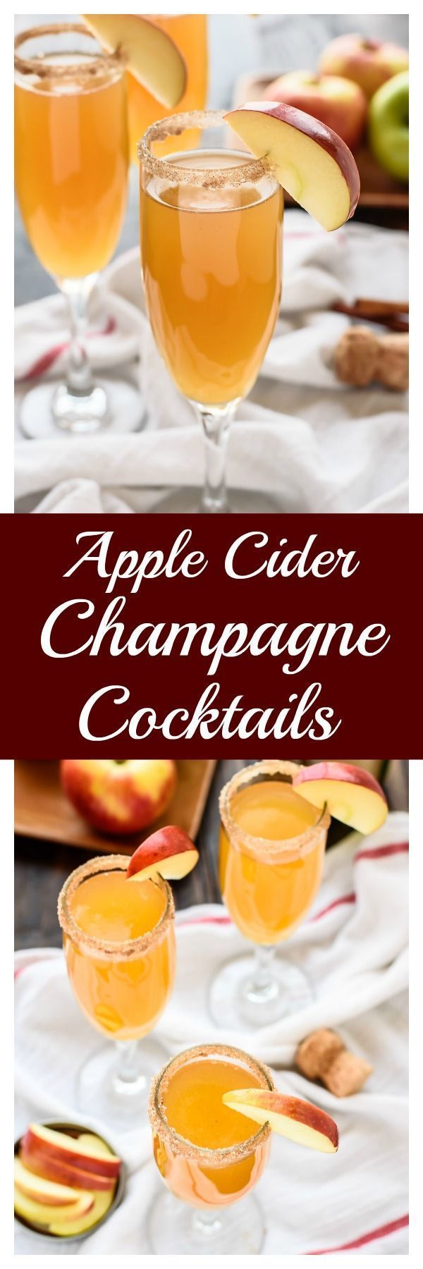 Apple Cider Champagne Cocktails