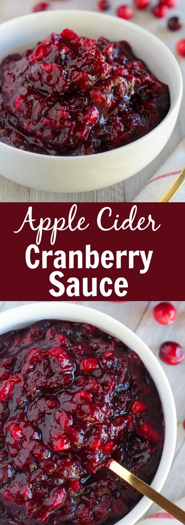 Apple Cider Cranberry Sauce