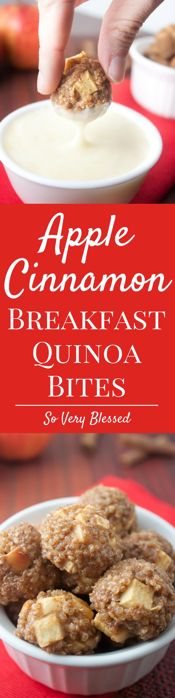 Apple Cinnamon Breakfast Quinoa Bites