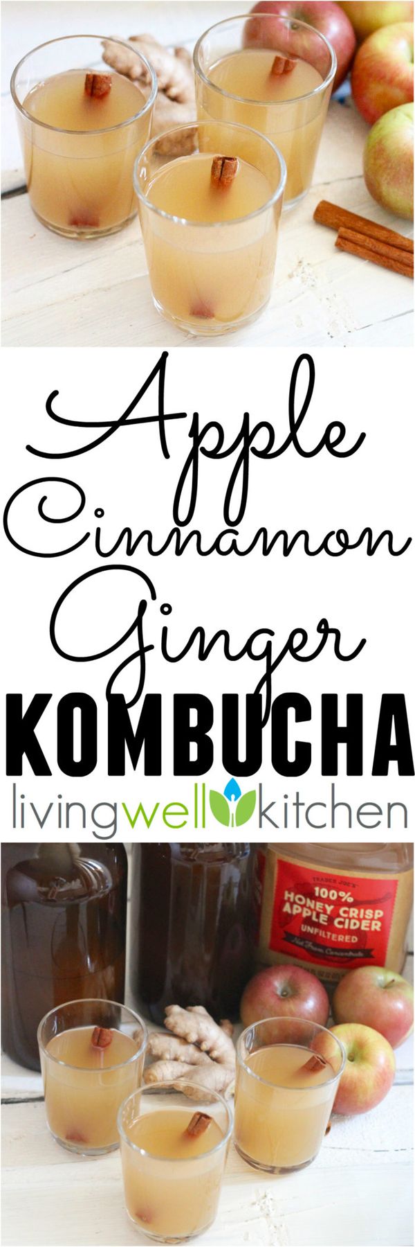 Apple Cinnamon Ginger Kombucha