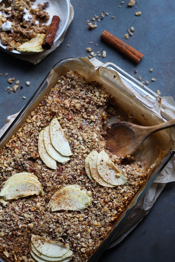 Apple Cinnamon Hazelnut Breakfast Bake