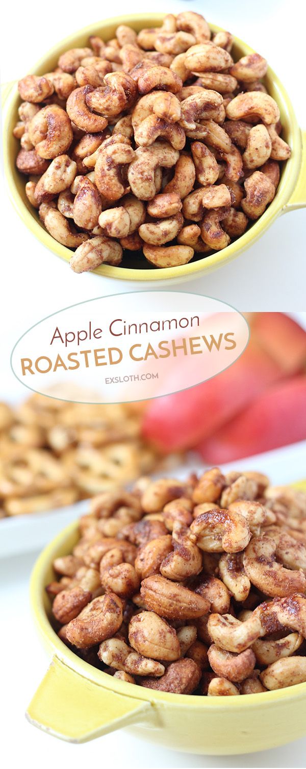 Apple Cinnamon Roasted Cashews