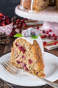 Apple Cranberry Bundt Cake