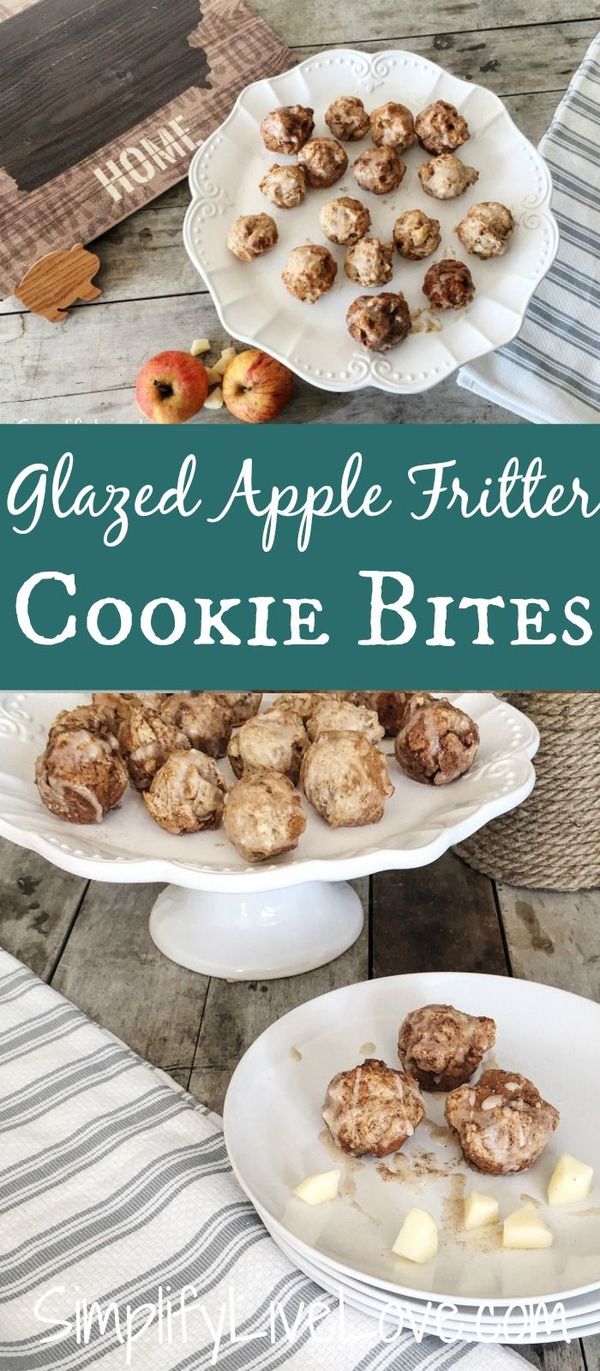 Apple Fritter Cookie Bites