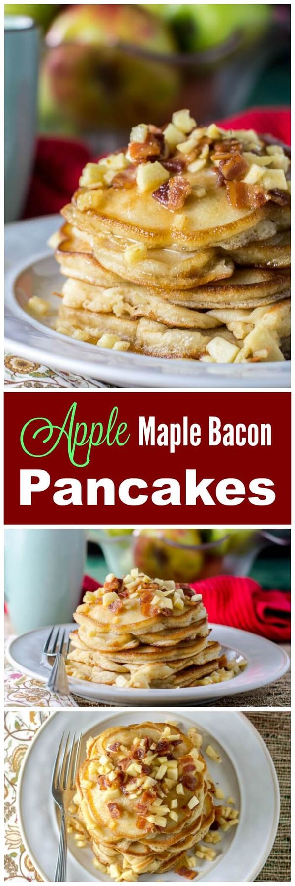 Apple Maple Bacon Pancakes