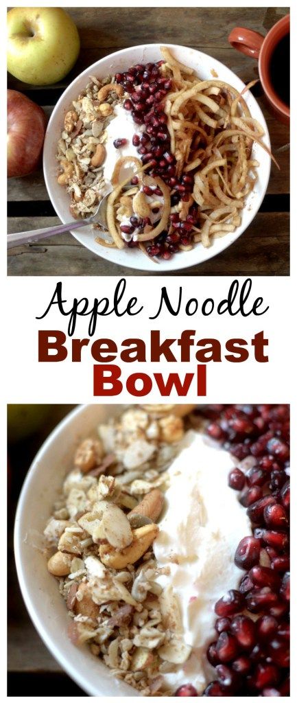 Apple Noodle Breakfast Bowl