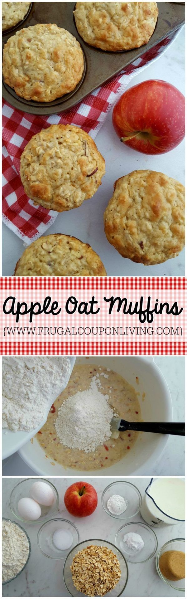 Apple Oat Muffins from Scratch