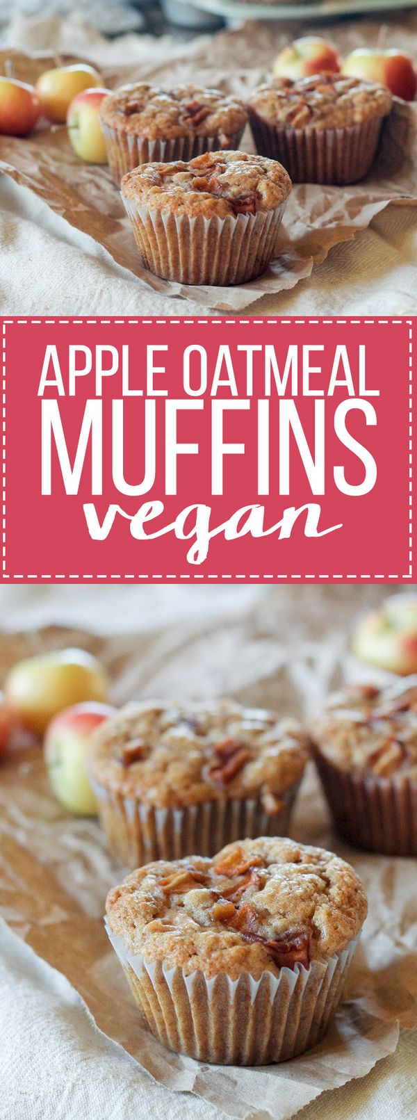 Apple Oatmeal Muffins (Vegan