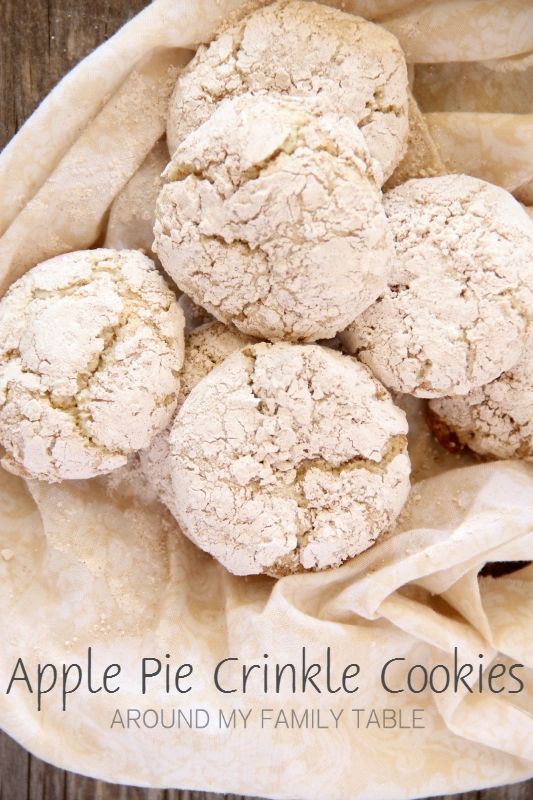 Apple Pie Crinkle Cookies