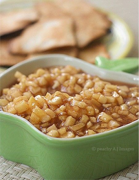 Apple Pie Dip & Cinnamon-Sugar Tortilla Chips