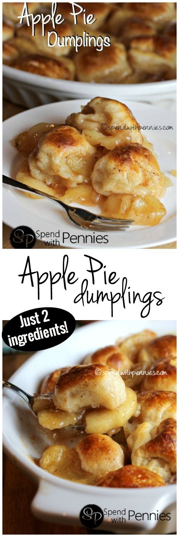 Apple Pie Dumplings! (2 Ingredients!