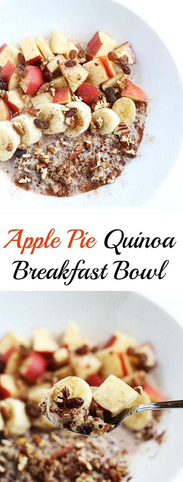 Apple Pie Quinoa Breakfast Bowl