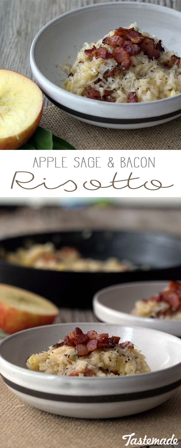 Apple, Sage, Bacon Risotto