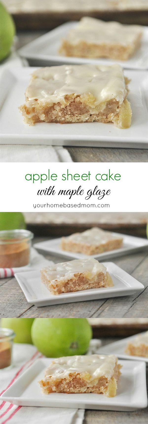 Apple Sheet Cake with Maple Glaze