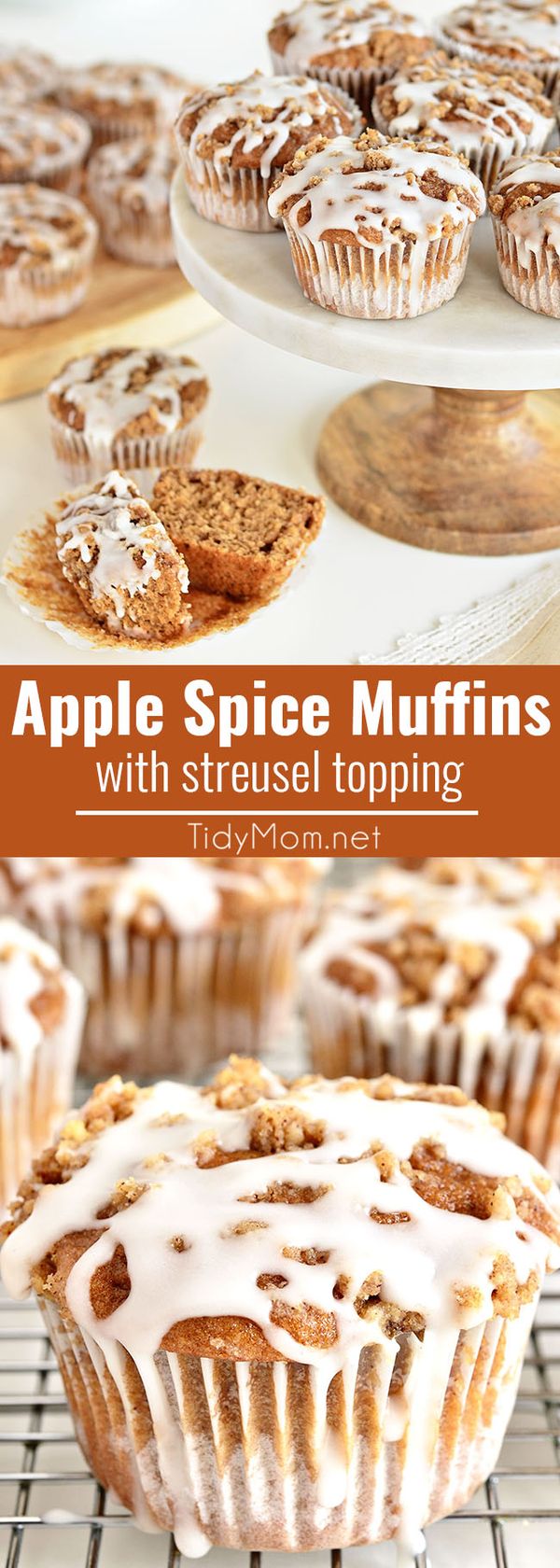 Apple Spice Muffins with Streusel Topping