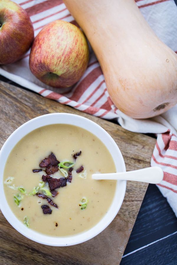 Apple-Squash Soup with Bacon