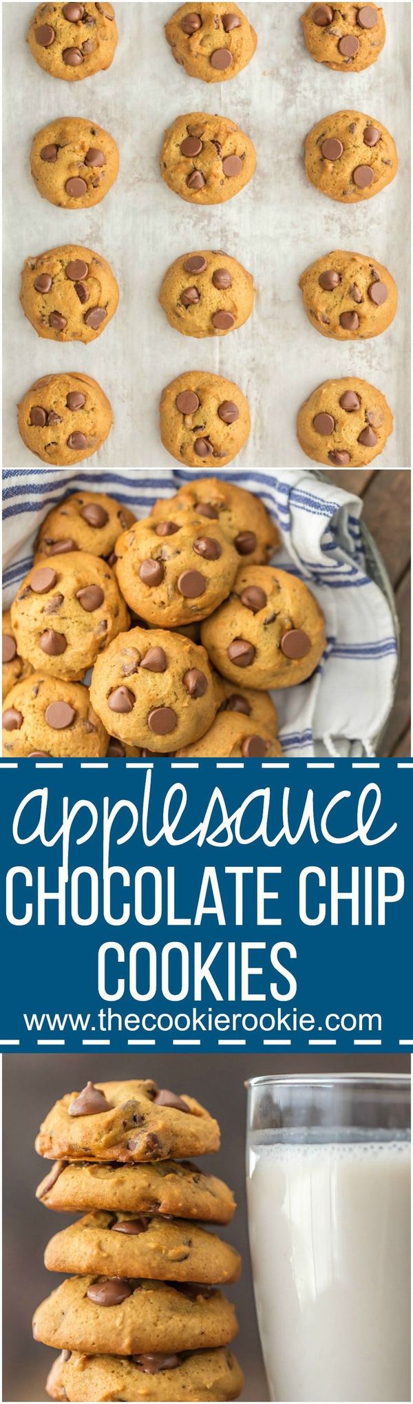 Applesauce Chocolate Chip Cookies