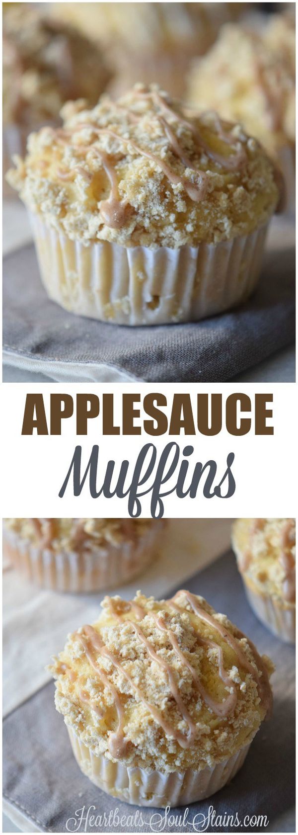 Applesauce Muffins with Streusel Topping