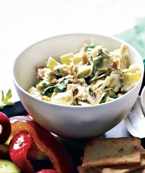 Artichoke and Spinach Relish With Walnuts