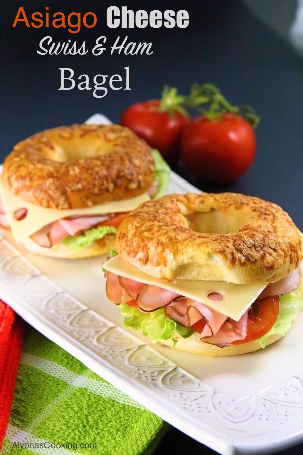 Asiago Cheese Bagel Sandwich