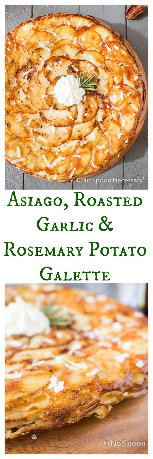 Asiago, Roasted Garlic & Rosemary Potato Galette