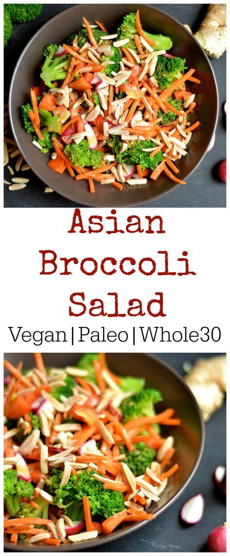 Asian Broccoli Salad (Vegan, Paleo, Whole30