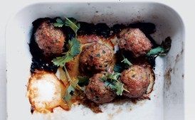 Asian Meatballs with Sesame Lime Dipping Sauce