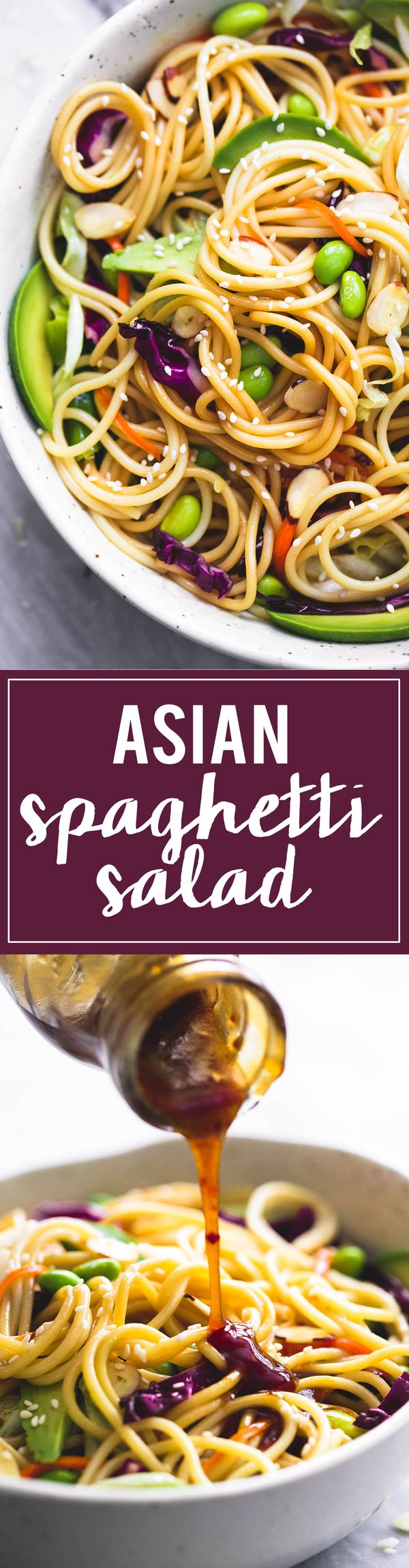 Asian Spaghetti Salad with Sesame Ginger Dressing