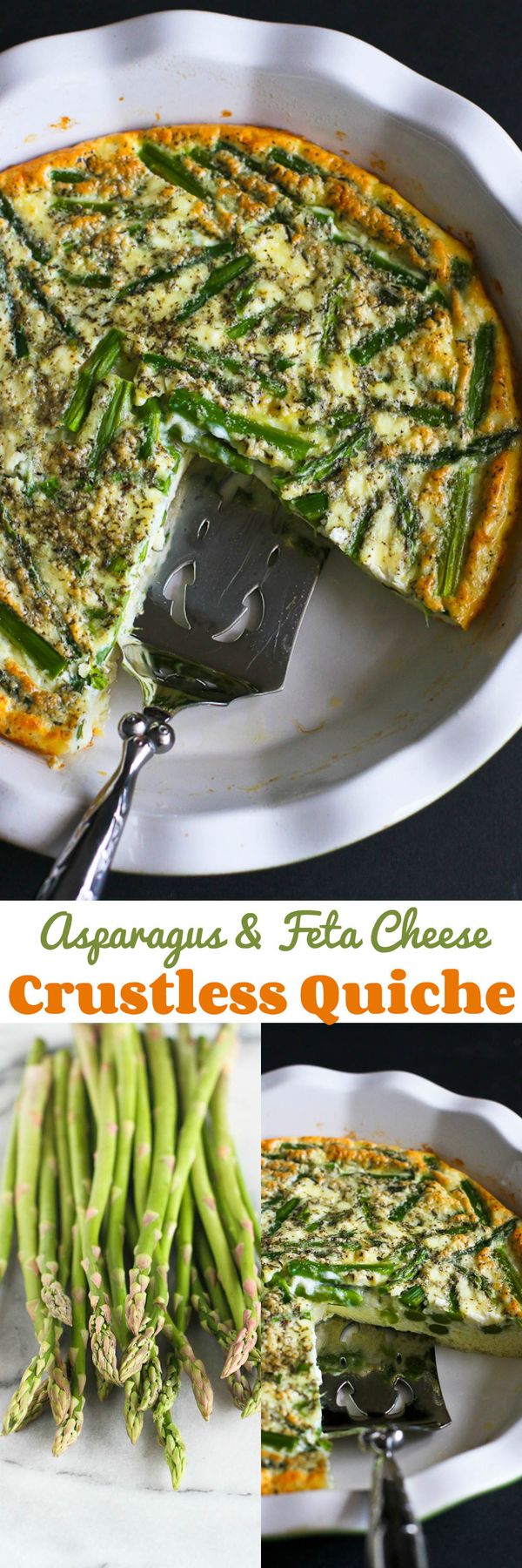 Asparagus & Feta Cheese Crustless Quiche