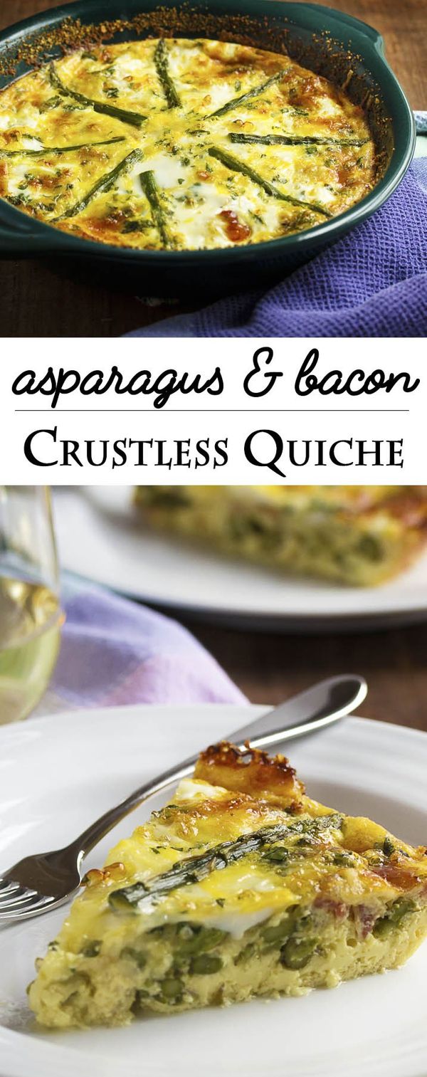 Asparagus and Bacon Crustless Quiche