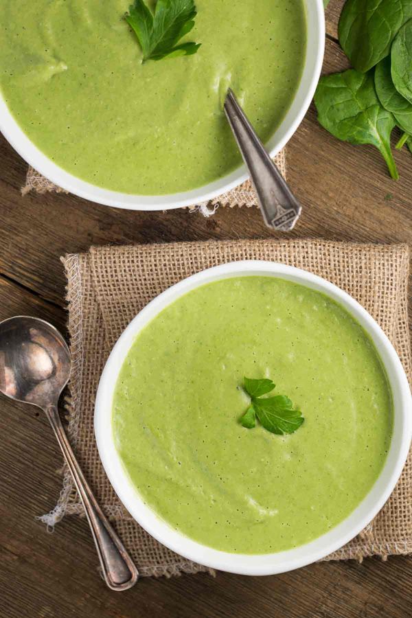 Asparagus Spinach Soup (Vegan, Gluten Free