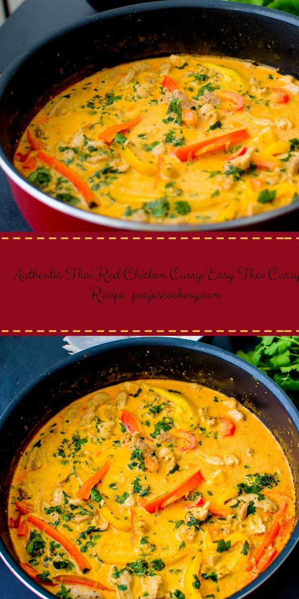 Authentic Thai Red Chicken Curry / Easy Thai Curry