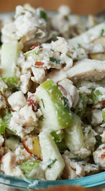 Autumn Rotisserie Chicken Salad with Almonds and Apples