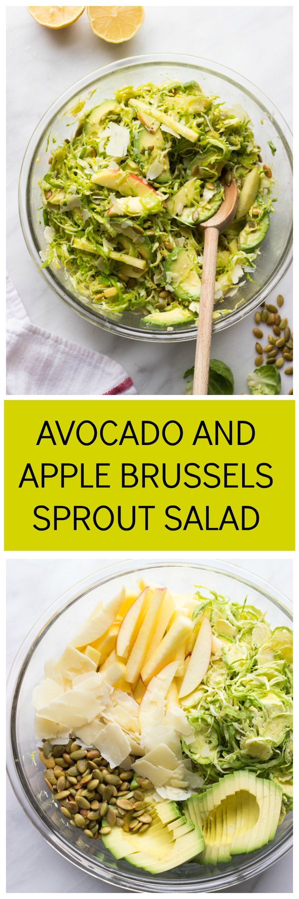 Avocado and Apple Brussels Sprout Salad