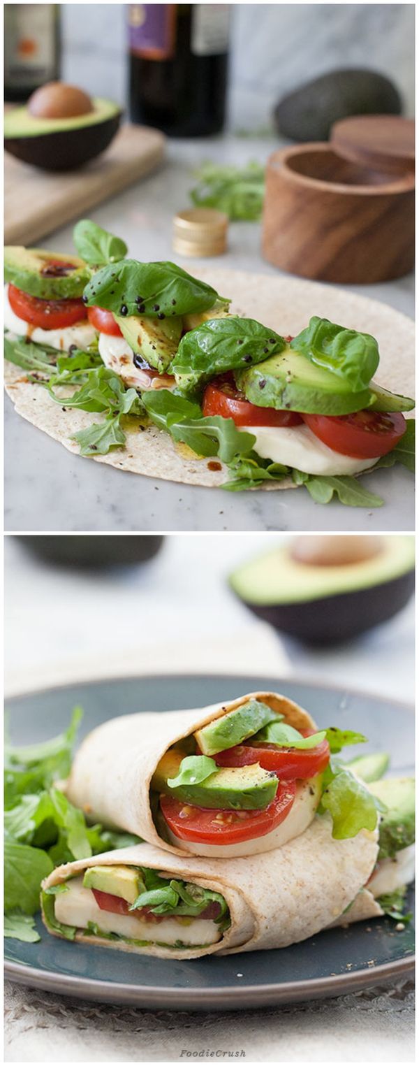 Avocado Caprese Wrap