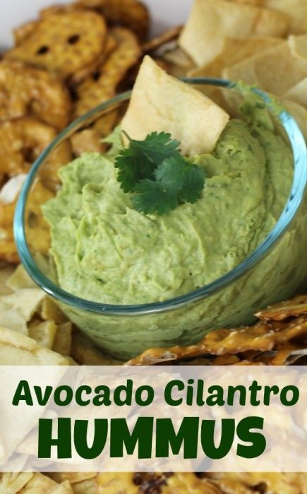 Avocado Cilantro Hummus