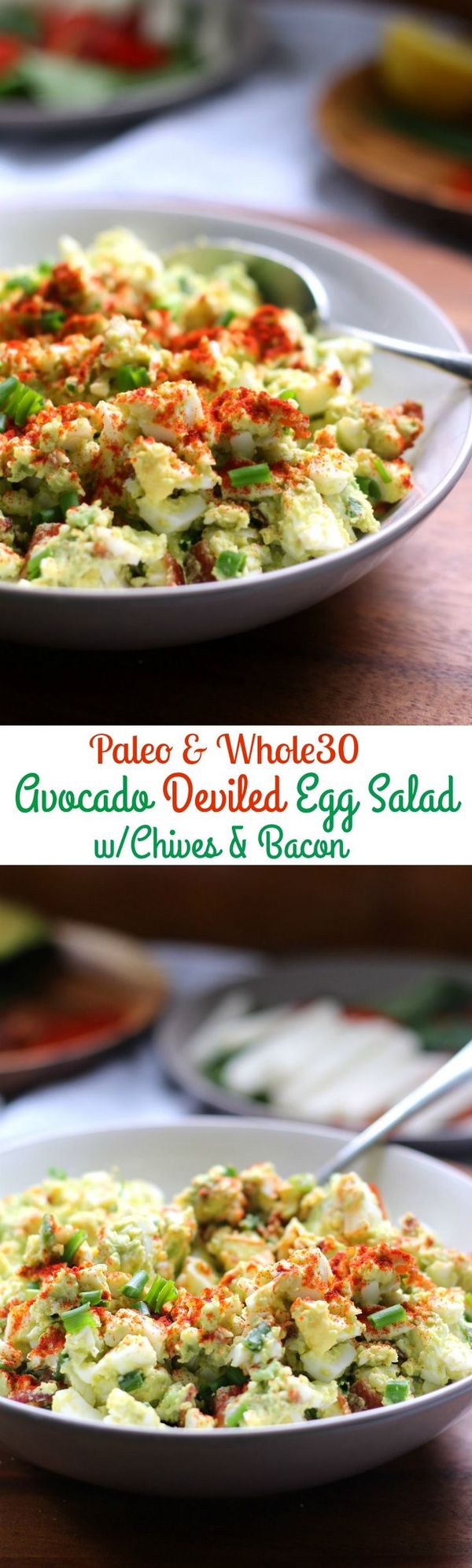 Avocado Deviled Egg Salad (Paleo & Whole30