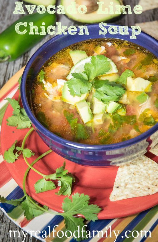 Avocado Lime Chicken Soup