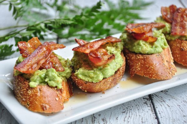 Avocado on Toast With Bacon and Maple Syrup