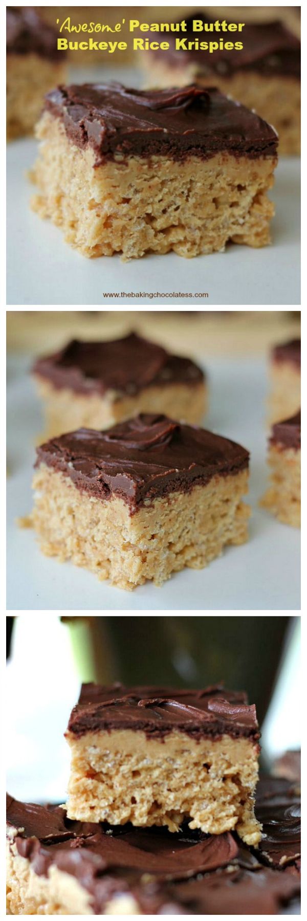 'Awesome' Peanut Butter Buckeye Rice Krispies