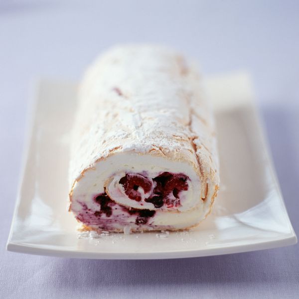 Bûche légère aux framboises et au mascarpone