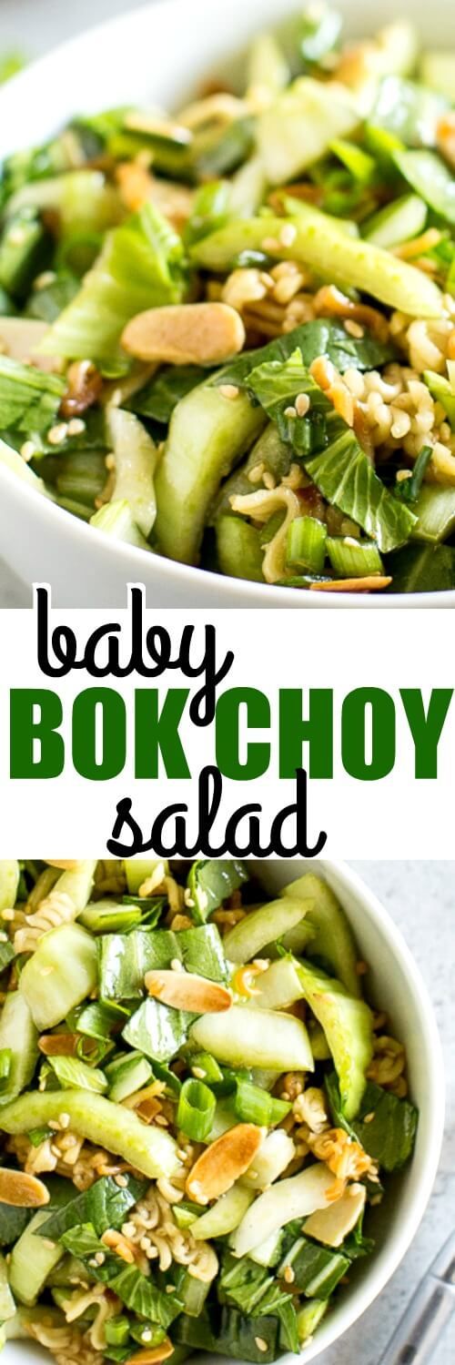 Baby Bok Choy Salad with Sesame Dressing