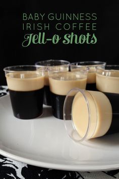 Baby Guinness Irish Coffee Jell-O Shots