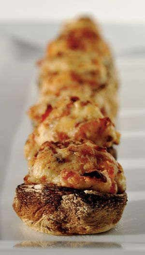 Bacon and Cream Cheese Stuffed Mushrooms