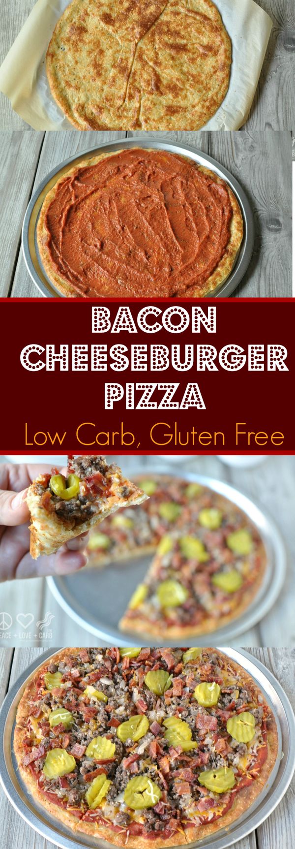 Bacon Cheeseburger Pizza – Low Carb, Gluten Free