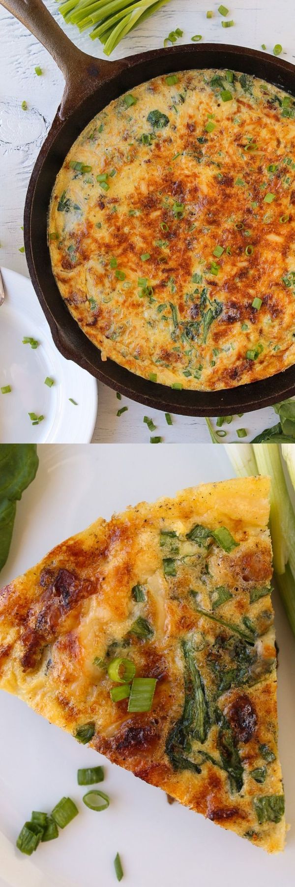 Bacon, Gouda, and Spinach Frittata