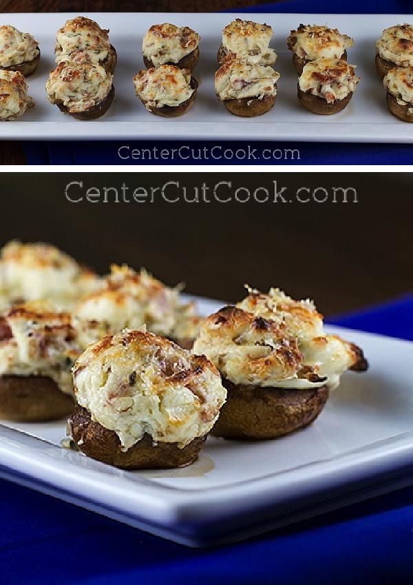 Bacon Parmesan Stuffed Mushrooms