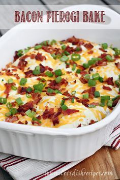 Bacon Pierogi Bake