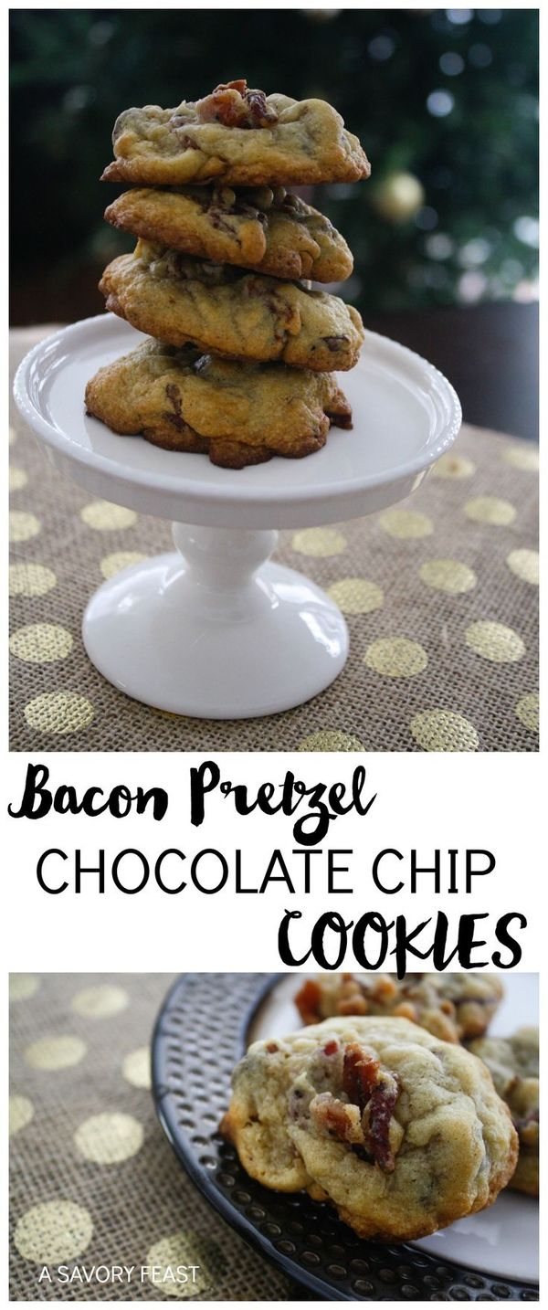 Bacon Pretzel Chocolate Chip Cookies