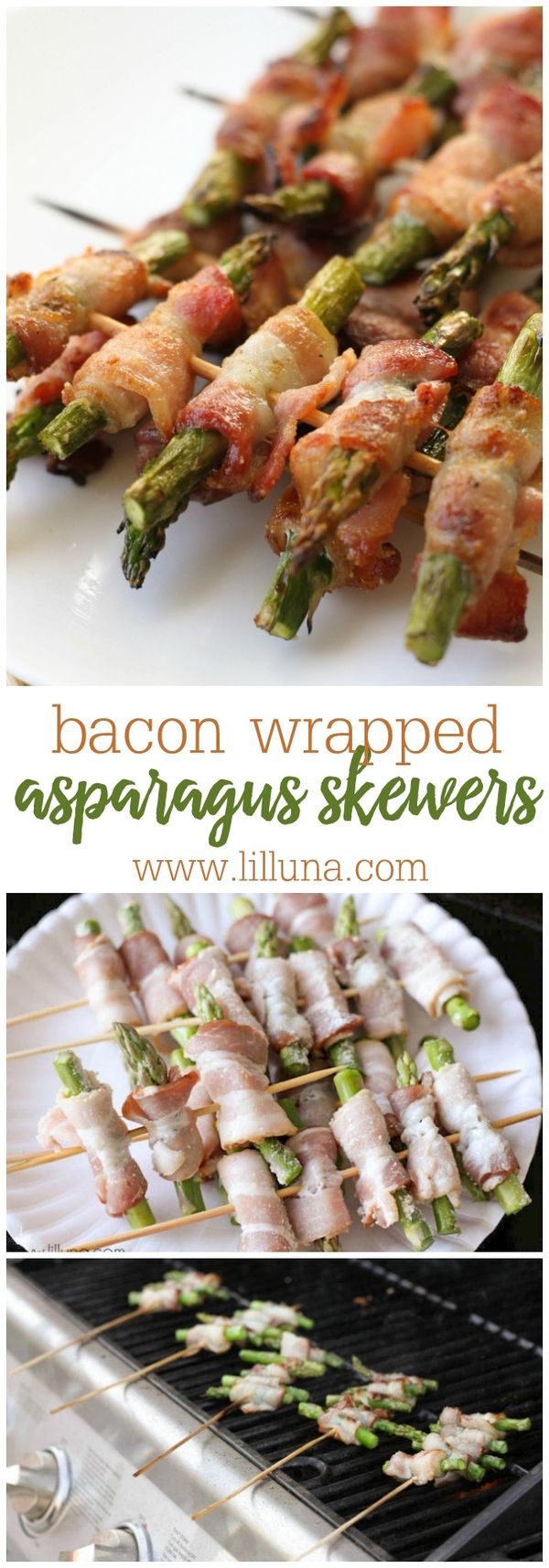 Bacon Wrapped Asparagus Skewers